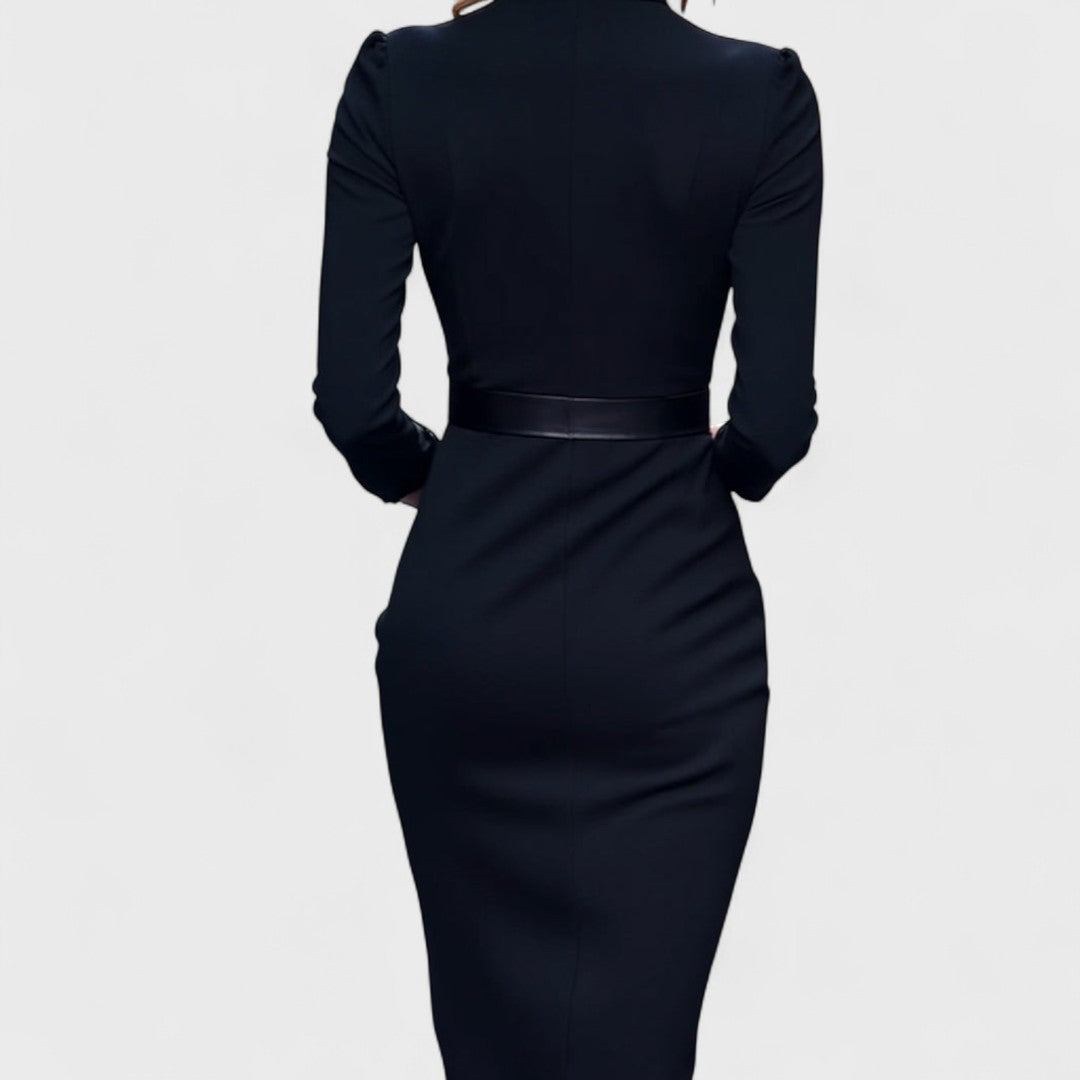 Adriana | Mandarin Luxe – Rochie maxi cu curea