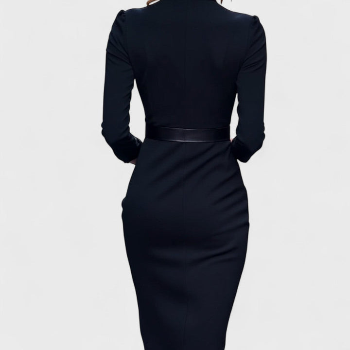Adriana | Mandarin Luxe – Rochie maxi cu curea