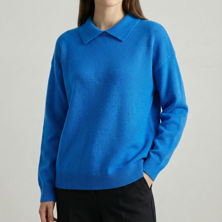 Pulover cu Guler Rotund