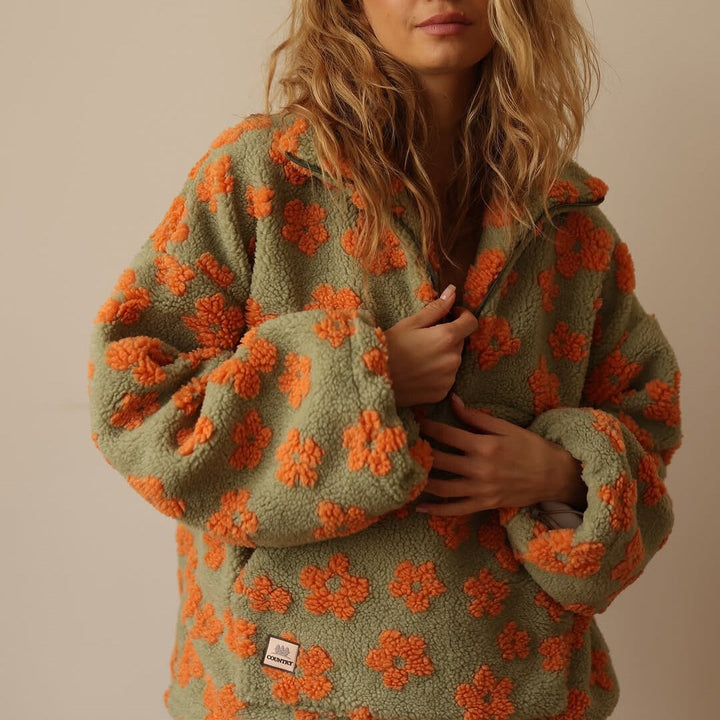 Carmen - Pulover cu imprimeu floral