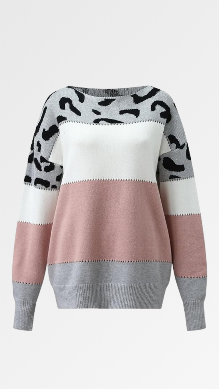 Camelia - Elegant leopard print sweater