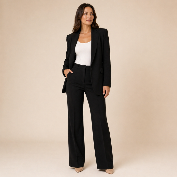 Vanessa™ | Compleu elegant cu pantaloni evazați