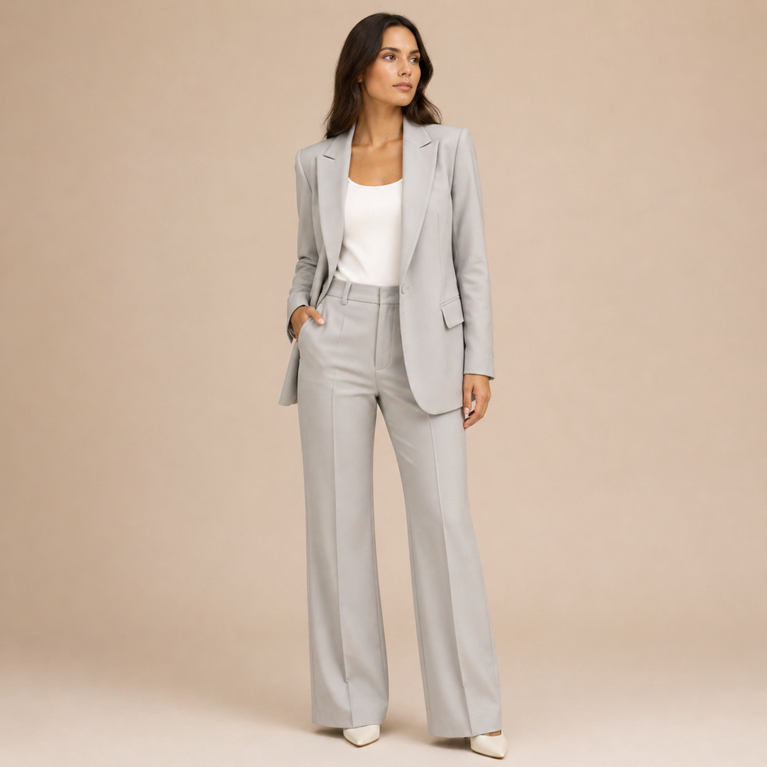 Vanessa™ | Compleu elegant cu pantaloni evazați