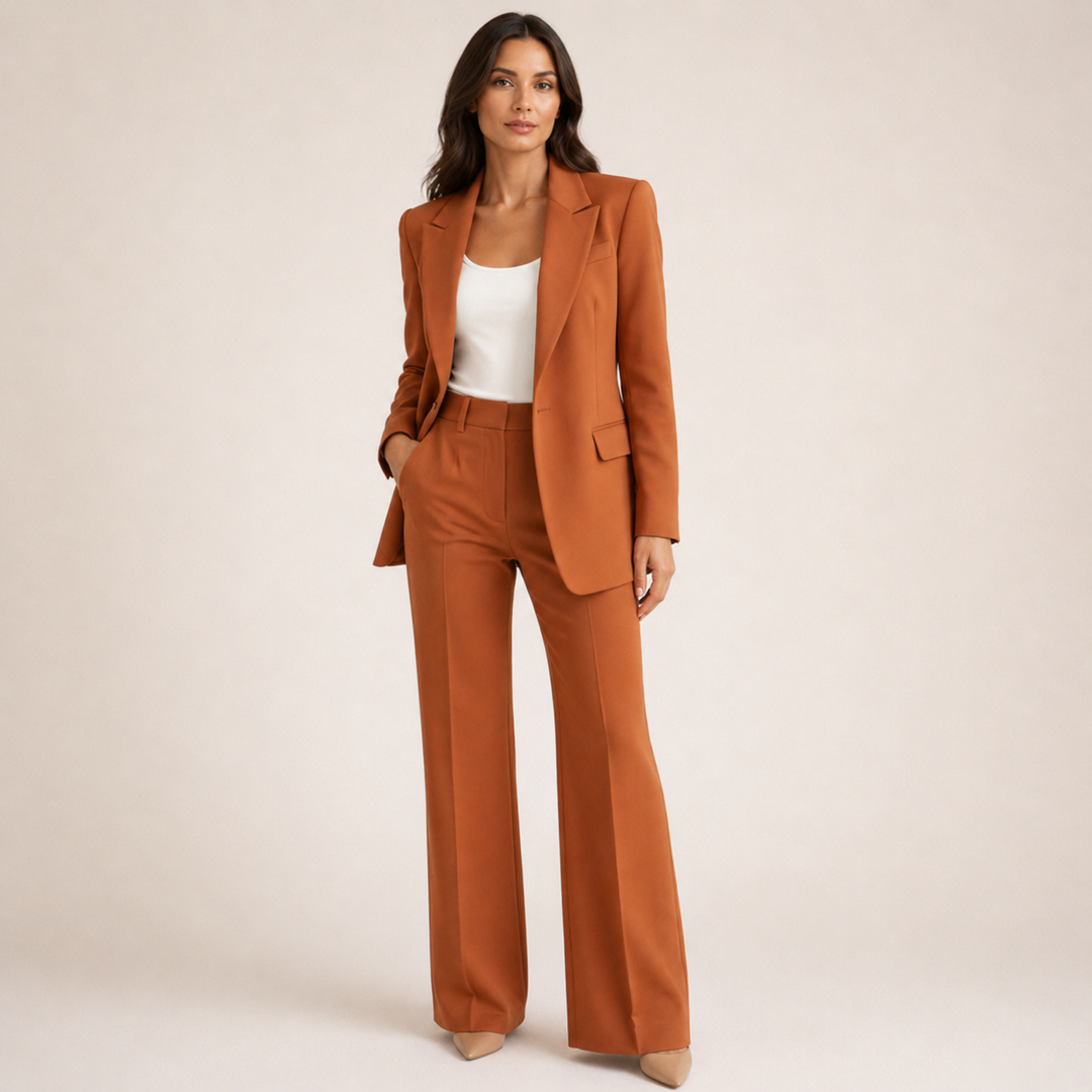 Vanessa™ | Compleu elegant cu pantaloni evazați