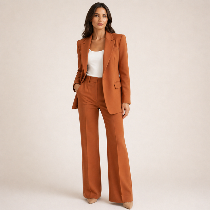 Vanessa™ | Compleu elegant cu pantaloni evazați