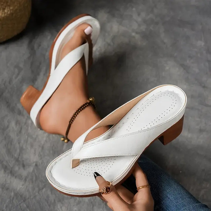 AURELIA | SANDALE ELEGANTE CU TOC ȘI SUPORT ERGONOMIC