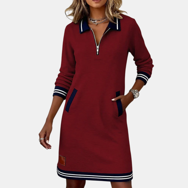 Oana | Rochie cu Mâneci Lungi Chic