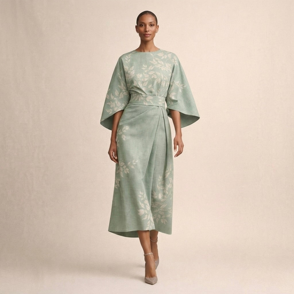 Ewa | Rochie Midi cu Flori