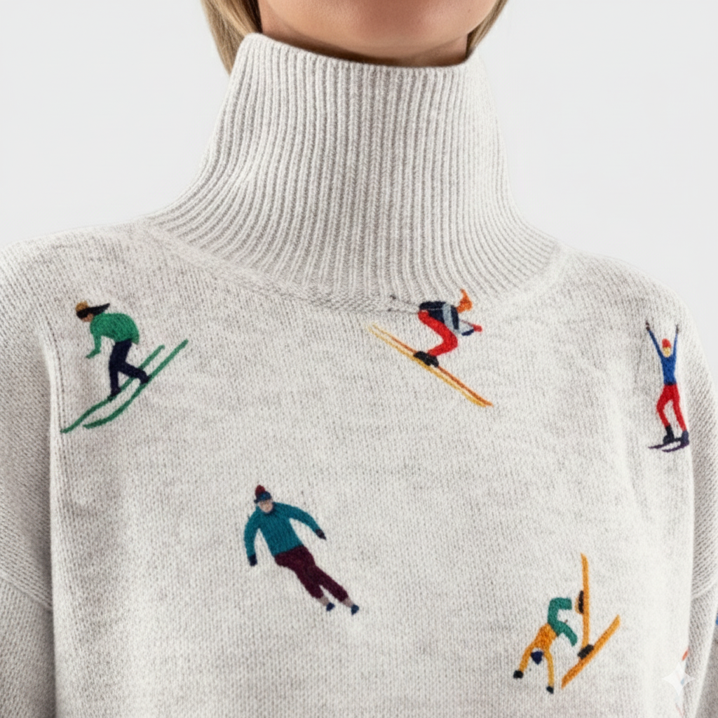 Daisy | Chic High-Neck Sweater