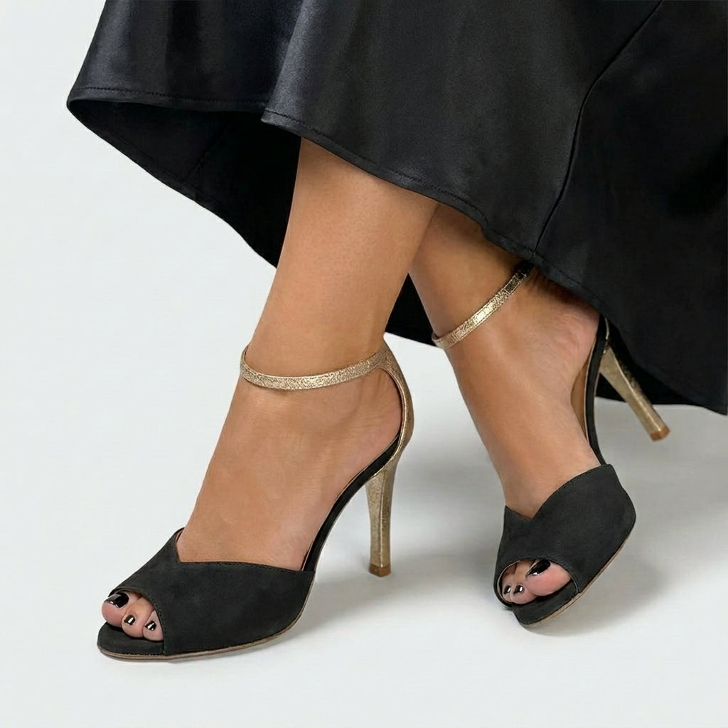 Loredana™ – Sandale Elegante cu Baretă Metalică