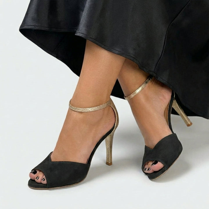 Loredana™ – Sandale Elegante cu Baretă Metalică