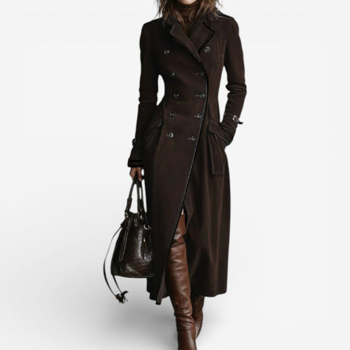 Andreea | Trench din piele întoarsă