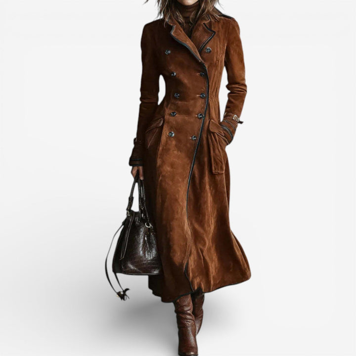 Andreea | Trench din piele întoarsă