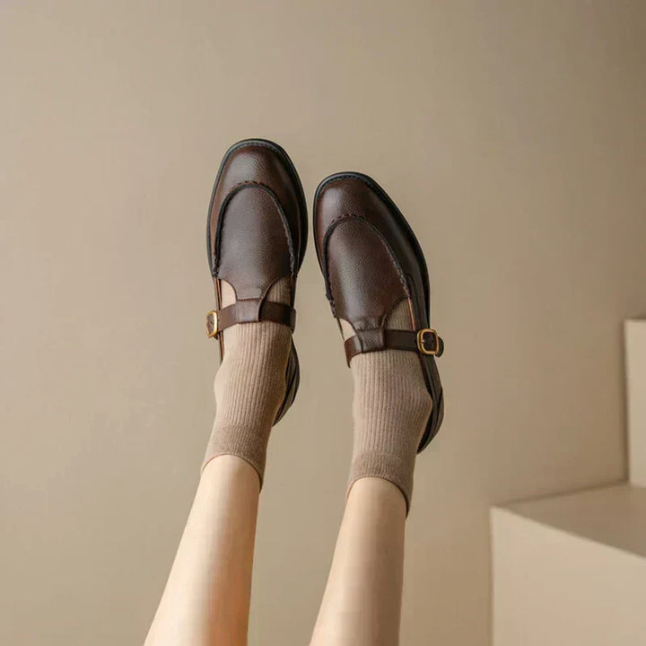 Andreea | Pantofi din Piele cu Stil Retro