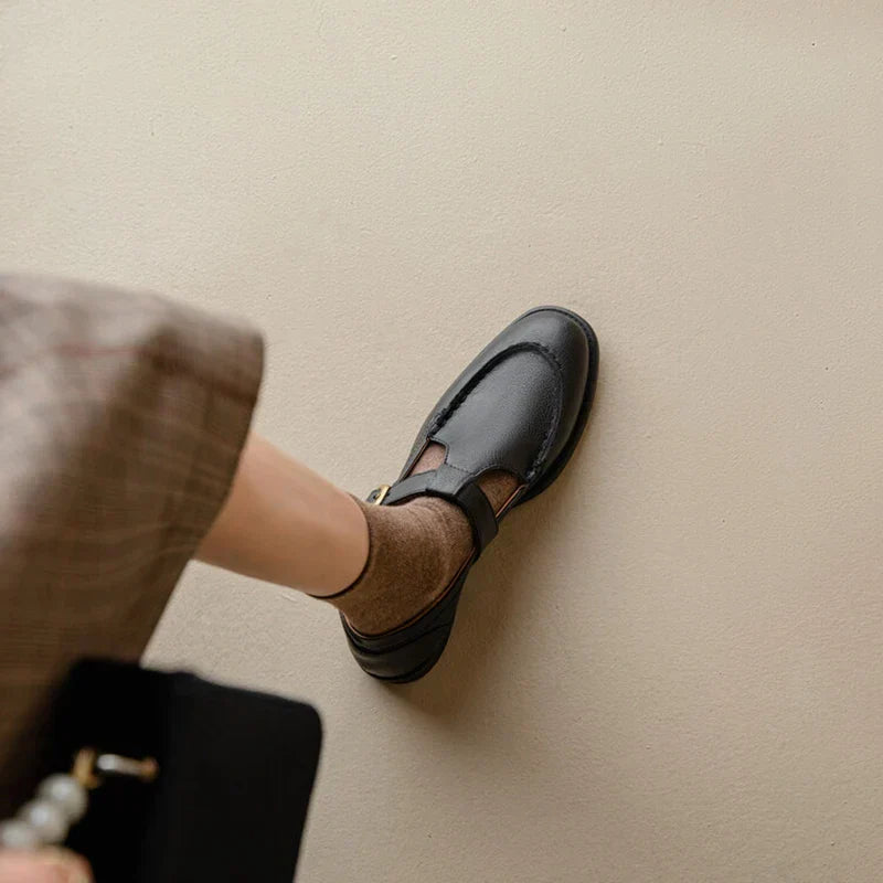 Andreea | Pantofi din Piele cu Stil Retro