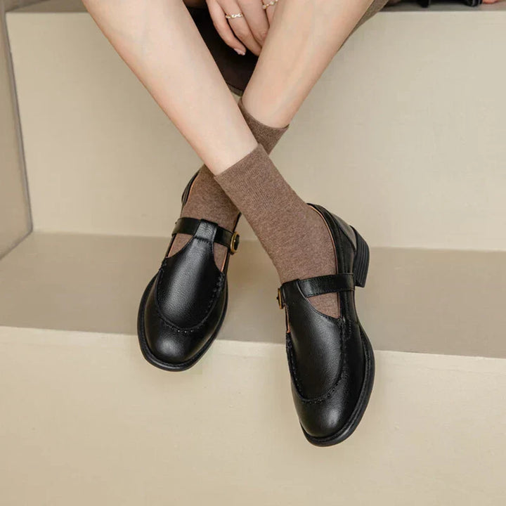 Andreea | Pantofi din Piele cu Stil Retro
