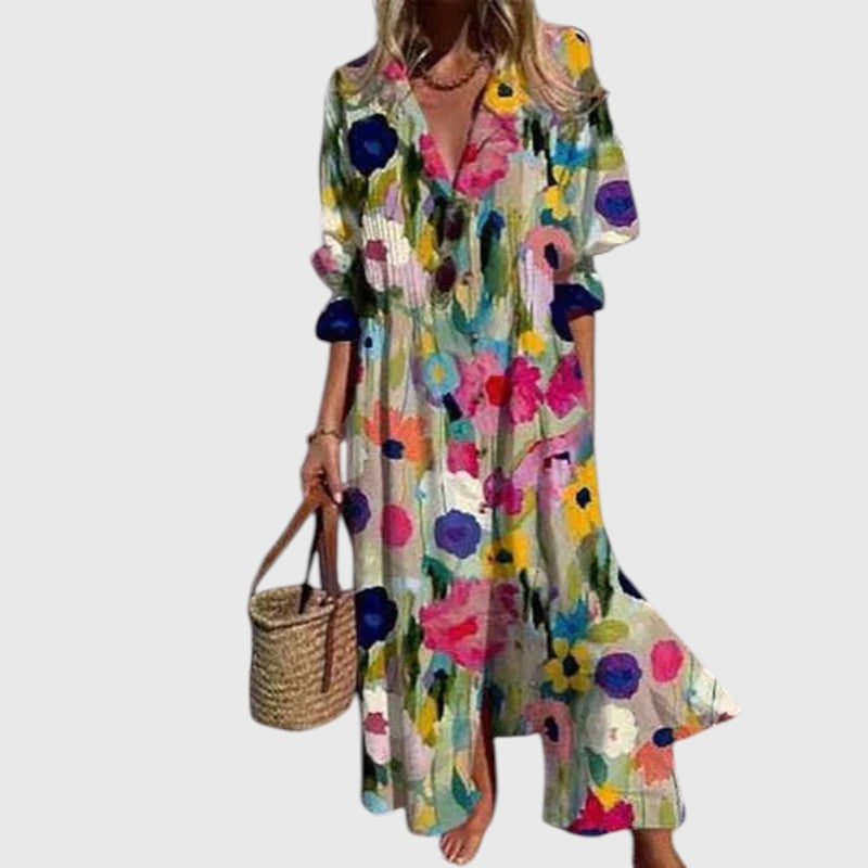 Maria - Rochie Maxi Bloom Boldly
