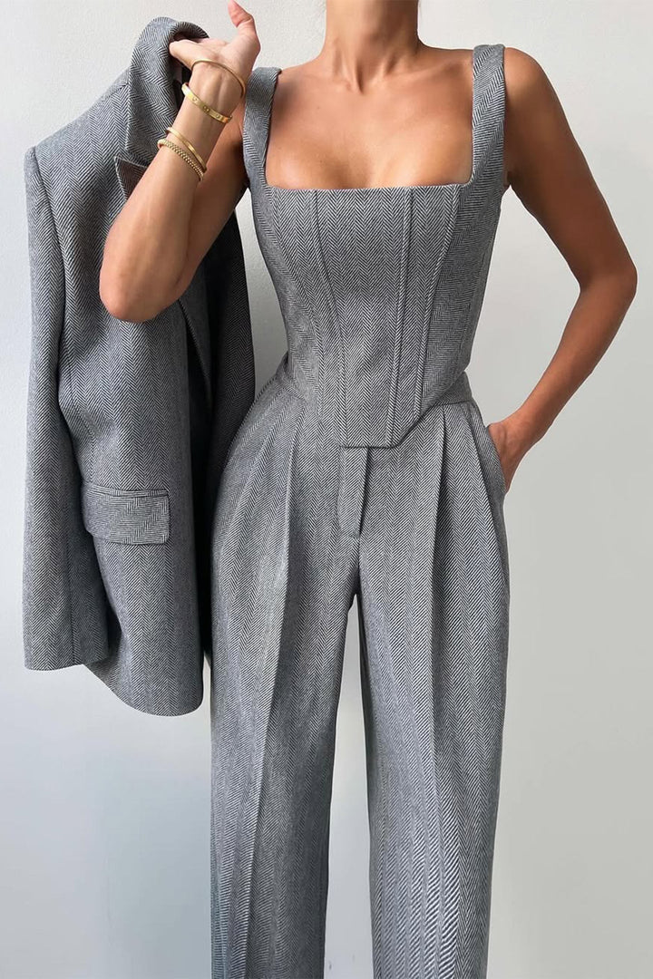 Grace | Three-Piece Double-Breasted Suit Set