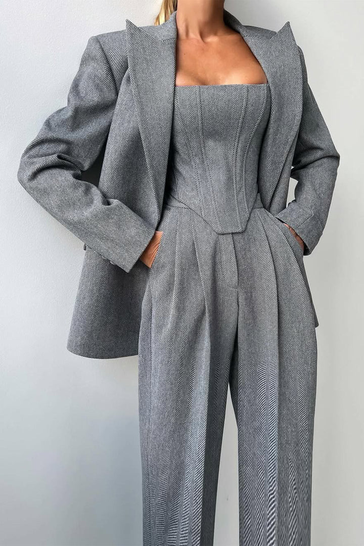 Grace | Three-Piece Double-Breasted Suit Set