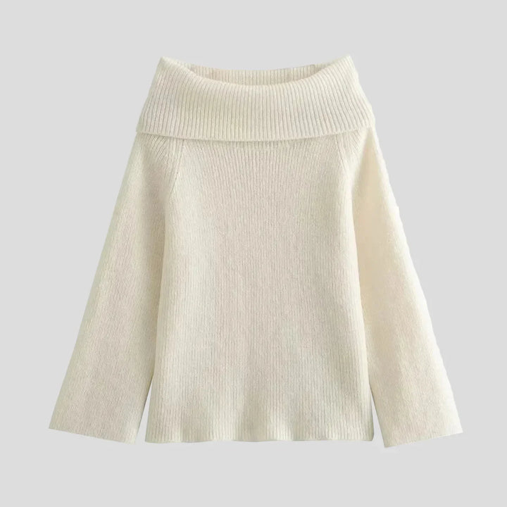 Pulover elegant cu guler căzut