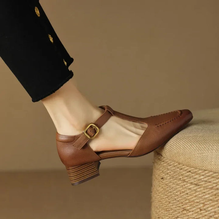 Irina | Pantofi din Piele Vintage