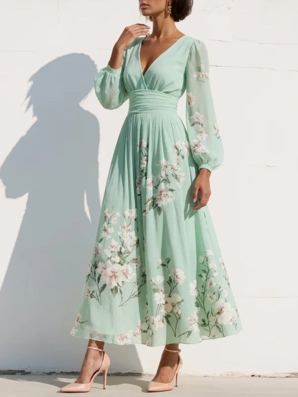 AMIRA | ROCHIE MIDI DIN CHIFFON MENTĂ