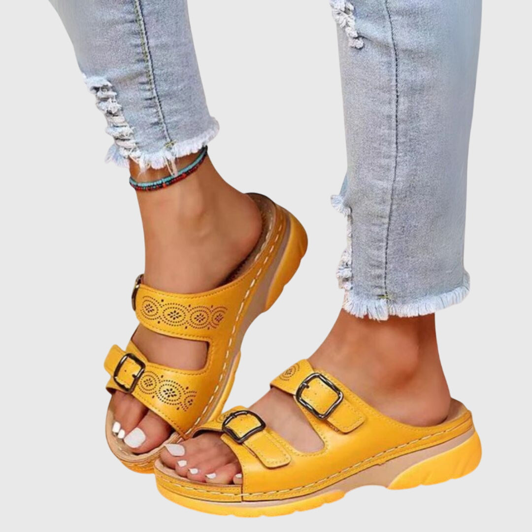 Diora™ | Sandale ortopedice din piele