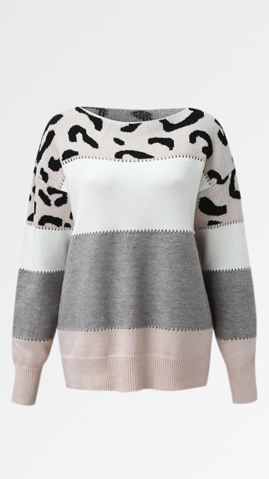 Camelia - Elegant leopard print sweater