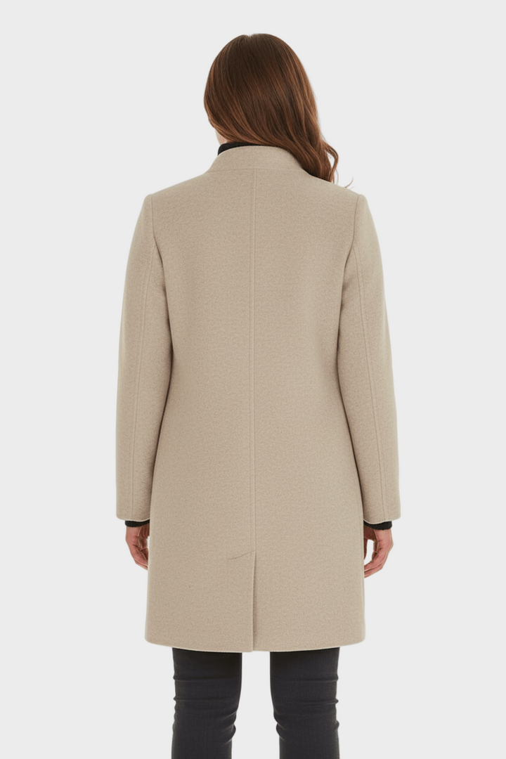 Anastasia - Coat with stand-up collar and pockets