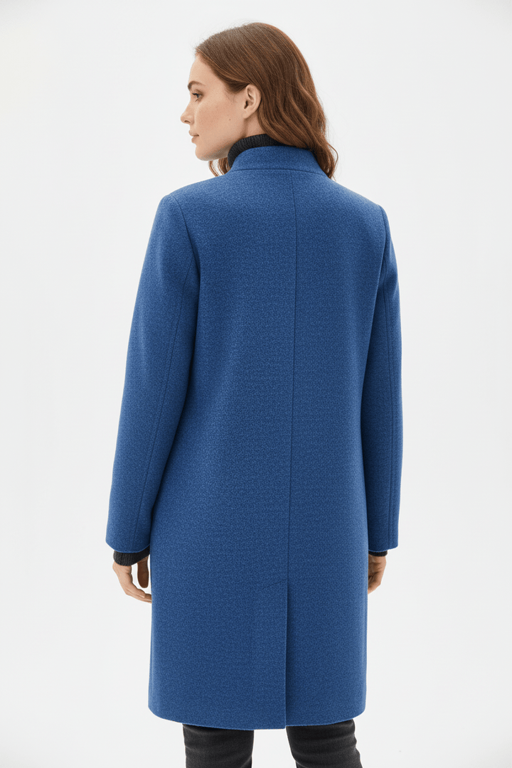 Anastasia - Coat with stand-up collar and pockets