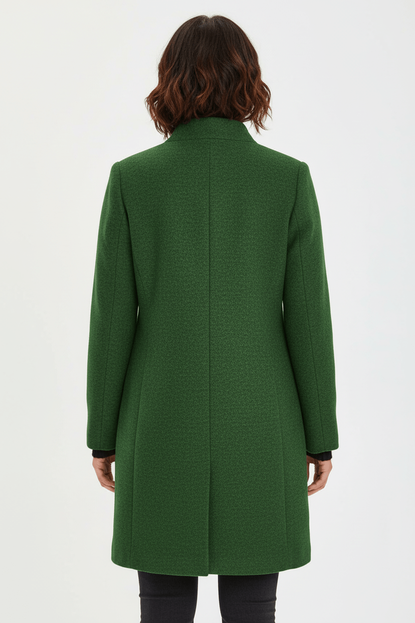 Anastasia - Coat with stand-up collar and pockets