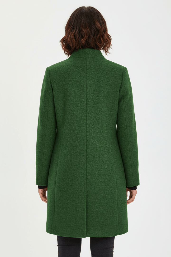 Anastasia - Coat with stand-up collar and pockets