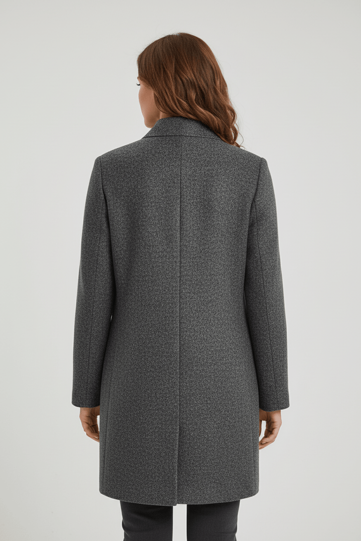 Anastasia - Coat with stand-up collar and pockets