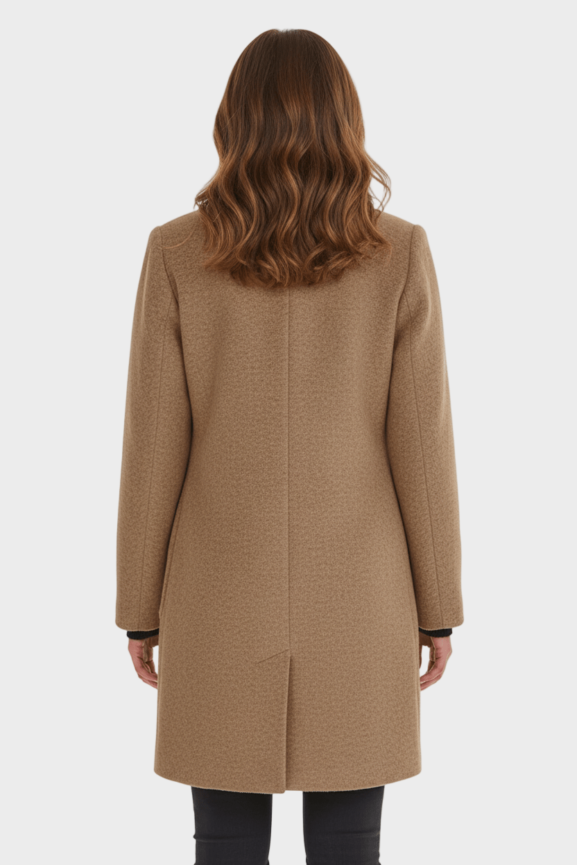 Anastasia - Coat with stand-up collar and pockets
