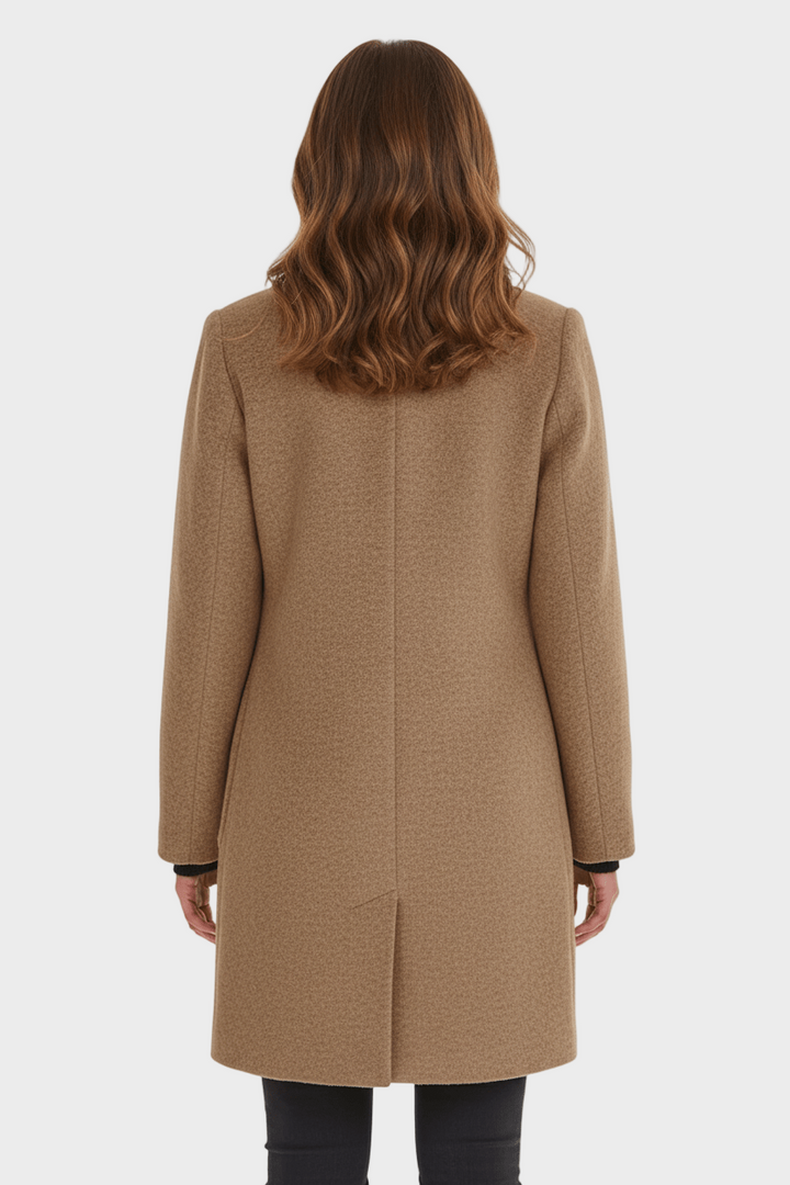 Anastasia - Coat with stand-up collar and pockets
