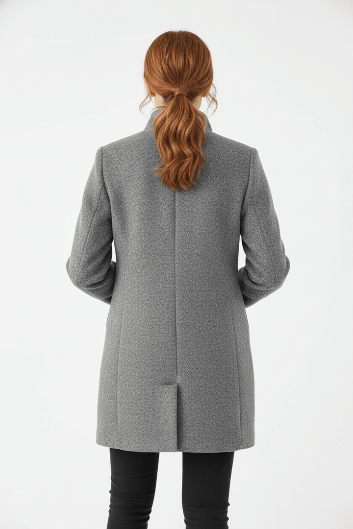 Anastasia - Coat with stand-up collar and pockets