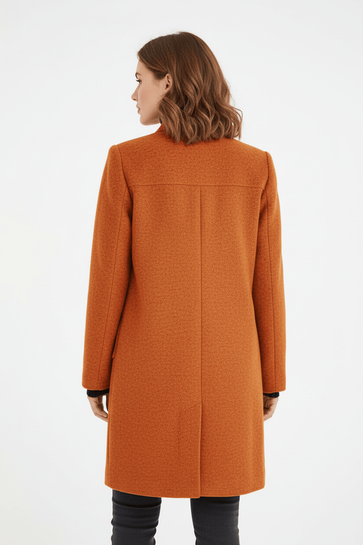 Anastasia - Coat with stand-up collar and pockets