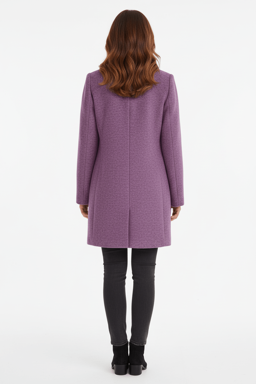 Anastasia - Coat with stand-up collar and pockets