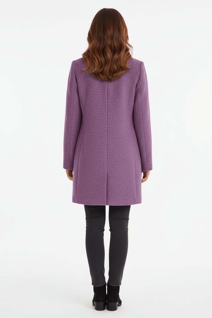 Anastasia - Coat with stand-up collar and pockets