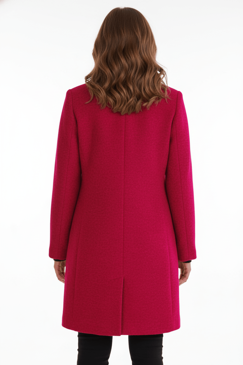 Anastasia - Coat with stand-up collar and pockets