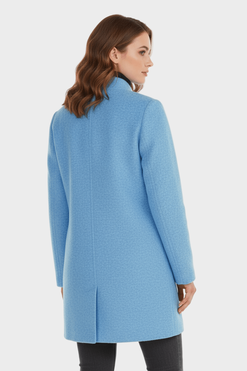 Anastasia - Coat with stand-up collar and pockets