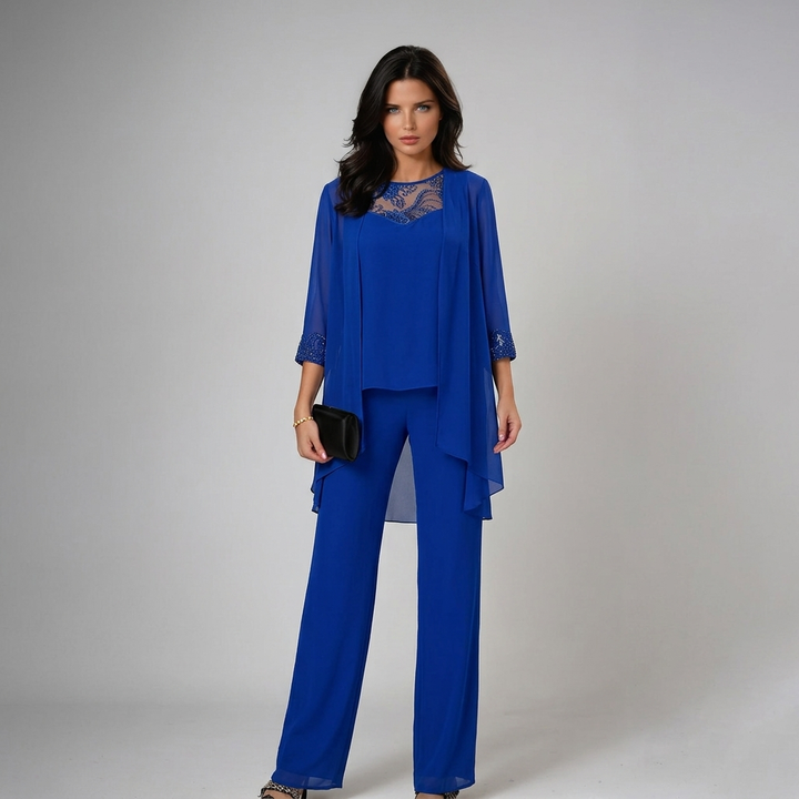 IVA | SET ELEGANT DIN TREI PIESE CU DETALII DIN DANTELĂ