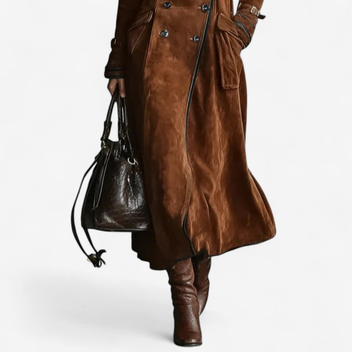 Andreea | Trench din piele întoarsă