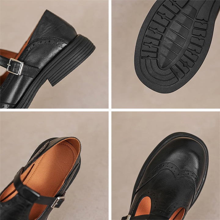 Roxana | Pantofi Eleganți Din Piele Mary Jane pentru Zilele Zilei