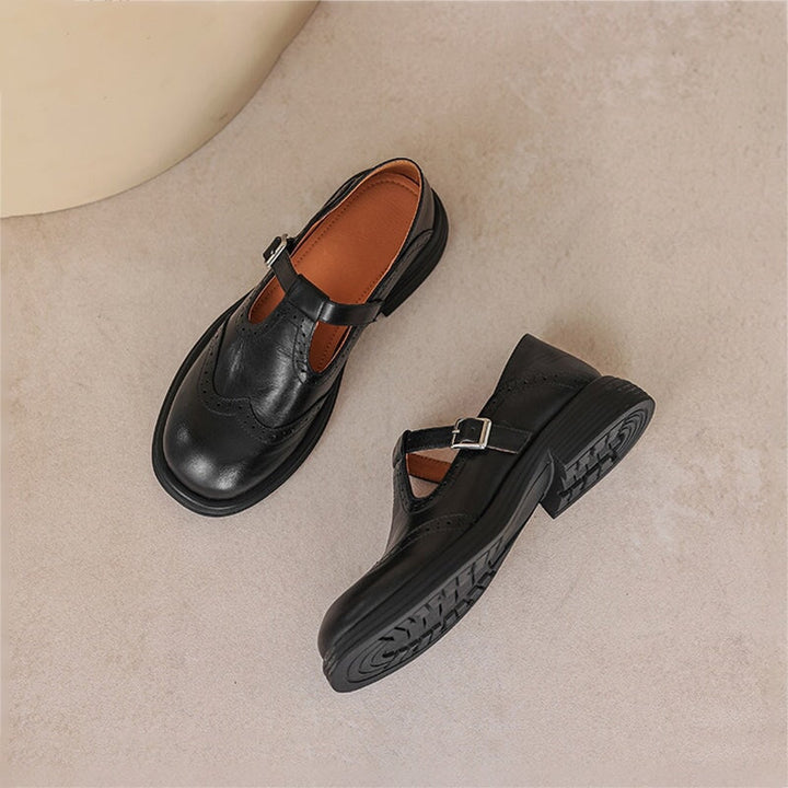 Roxana | Pantofi Eleganți Din Piele Mary Jane pentru Zilele Zilei