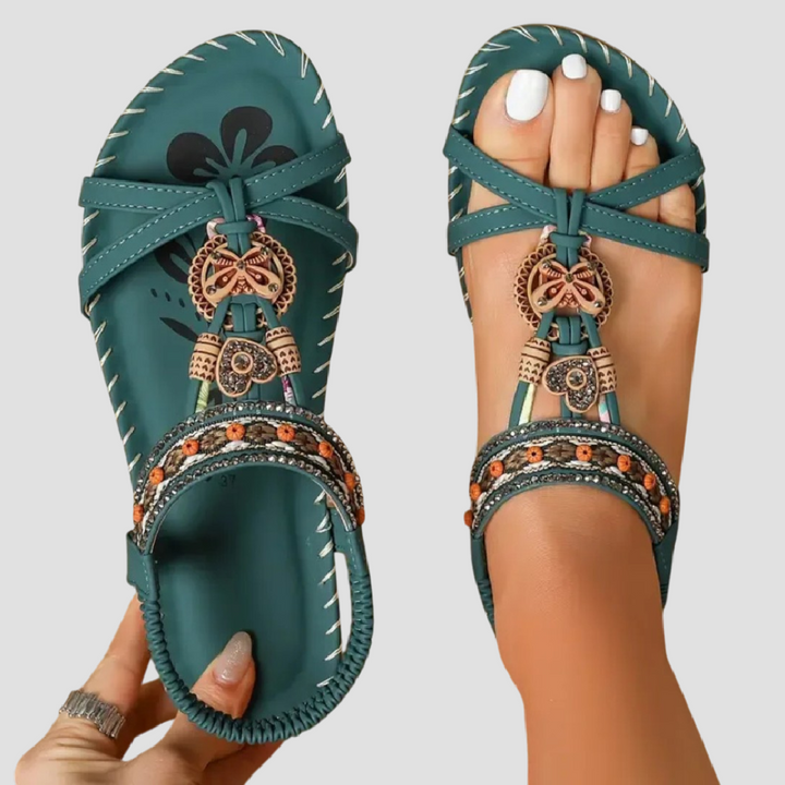 VITTORIA | SANDALE CONFORTABILE CU DETALII DECORATIVE