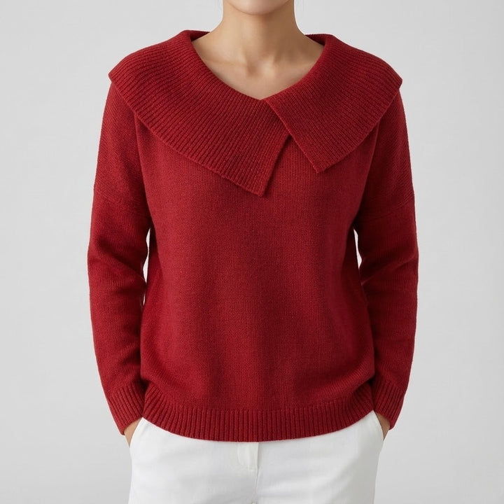 Pulover Călduros cu Guler Amplu