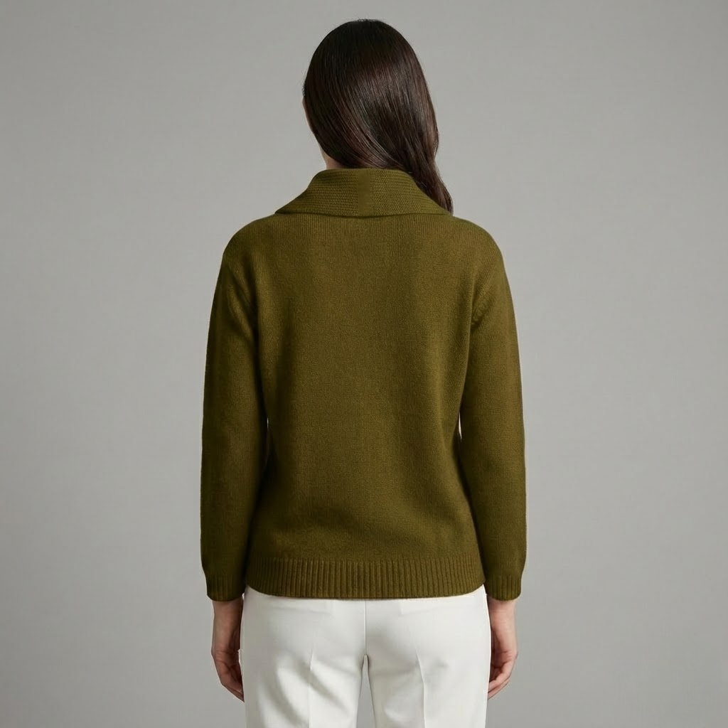 Pulover cu guler drapat